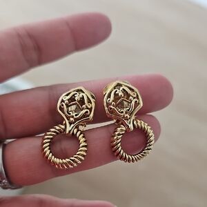 Elegant Gold-Tone Earrings